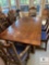 Solid Wood Dining Table with 6 Chairs and Leaf Inserts