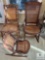Vintage Cane-Back Seating Collection - Rocking Chair, High-Back Chair, and Accent Chair