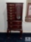 Jewelry Armoire with Mirror and Display Cabinet