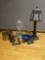 Elgin Anniversary Clock and Ornate Art Deco Table Lamp