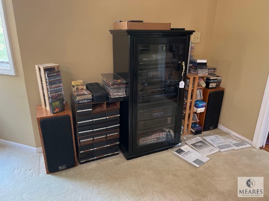 Complete Vintage Audio System with Technics Turntable, Onkyo Components, Infinity Crescendo Speakers