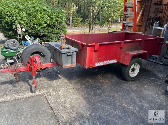 Eric Trailers Heavy-Duty Utility Trailer Class 1 - 1600 lb Capacity with Storage Chest (NO TITLE)