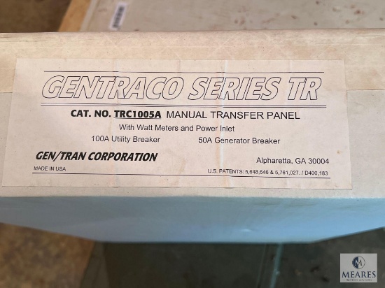 Gentraco Series TR Manual Transfer Panel TRC1005A