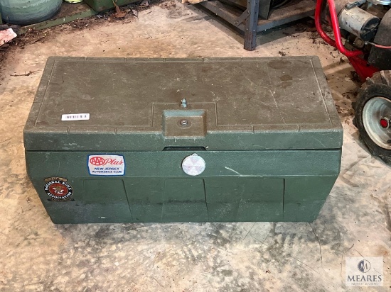 Large Green Storage Chest with Contents