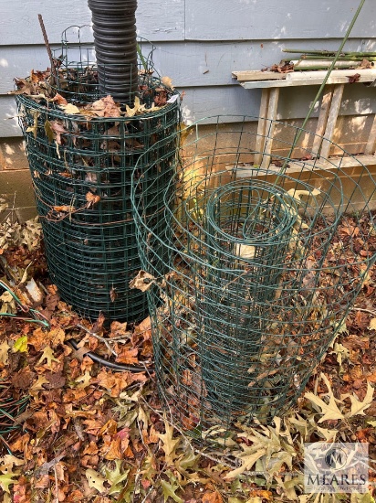 Roll of Green Garden Fencing with Extra Partial Roll