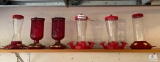 Set of Six Hummingbird Feeders