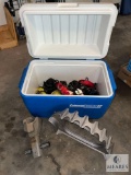 Coleman PolyLite 40 Cooler, Quick Change Trailer Jack, Straps and Heavy-Duty Hitch Accessories