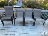 Set of Six Outdoor Patio Chairs