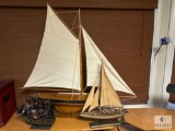Collection of Model Sailing Ships (Located in the Basement)