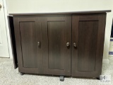 Drop-Leaf Cabinet with Shelving and Storage (Located in the Basement)
