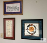 Pakki Chipps Whale Print, Clemson University by M. James, RSA 1994 Poster (Located in the Basement)