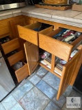 Kitchen Cabinet & Drawer Lot - Utensils, Canning Accessories, Recipe Collection & More