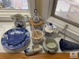 Charming Assortment of Dutch Blue and White Ceramic Pieces - Some Delft