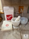 Mrs. Fields Cookie Jar, Marble Mortar and Pestle, and More!