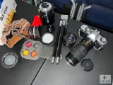 Minolta XD11 Camera with Assorted Rokkor-X & Rokunar Lenses and Accessories