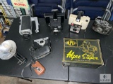 Vintage Camera and Accessory Collection - Includes Alpex Super Auto Box, Polaroid & More