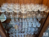 Collection of Glass Stemware - Wine, Champagne, and Cordial Glasses