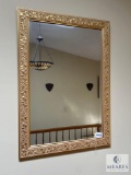 Gold-Framed Wall Mirror - 29.5