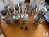 Pewter and Metalware - Pitchers, Goblets, Vases, and More