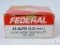 25 Rounds Federal 25 Auto, 50 Gr., Metal Case Bullet