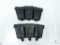 Group of Two Three-compartment Leather Ammunition Pouches