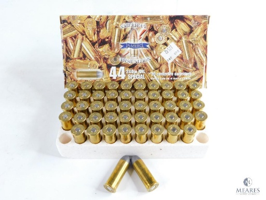 50 Rounds American Ammunition 44 Special, 240 Gr. RNL