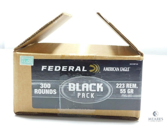 300 Rounds Federal American Eagle, 223 Remington, 55 Grain FMJ BT