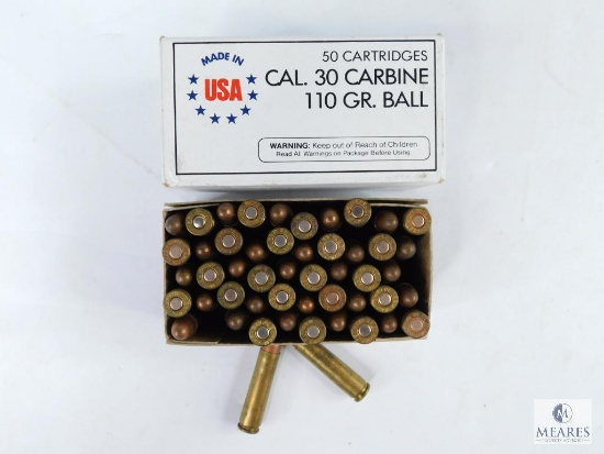 50 Rounds Cal. 30 Carbine 110 Gr. Ball