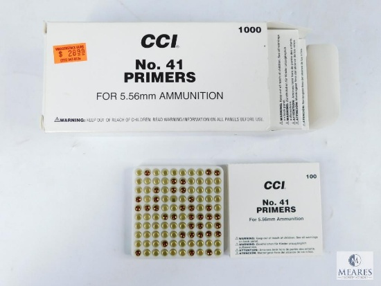 1000 Rounds CCI No. 41 Primers for 5.56mm Ammunition