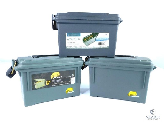Three Bunker Hill Security Ammo. Cans, Holds Six to Eight Boxes of Standard Ammo.