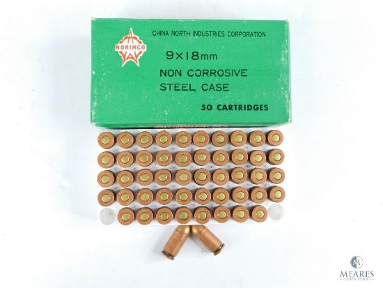 50 Rounds Norinco 9x18mm