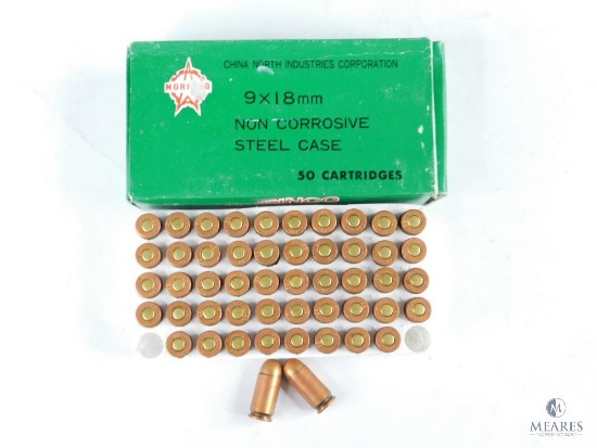 50 Rounds Norinco 9x18mm