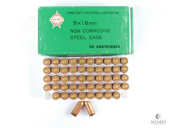 50 Rounds Norinco 9x18mm