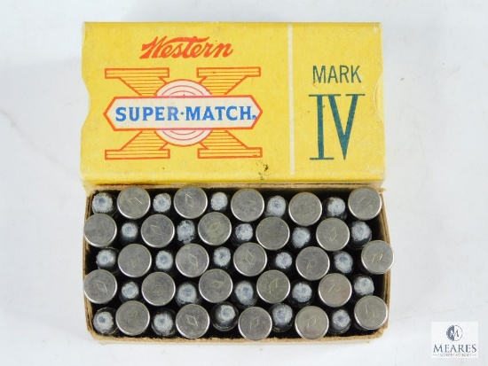 Full Box of Western Super Match X Mark IV .22 Long Rifle Pistol Match Ammunition