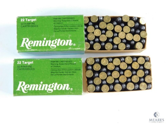Two Boxes of 50 Remington .22LR Standard Velocity Target Ammunition