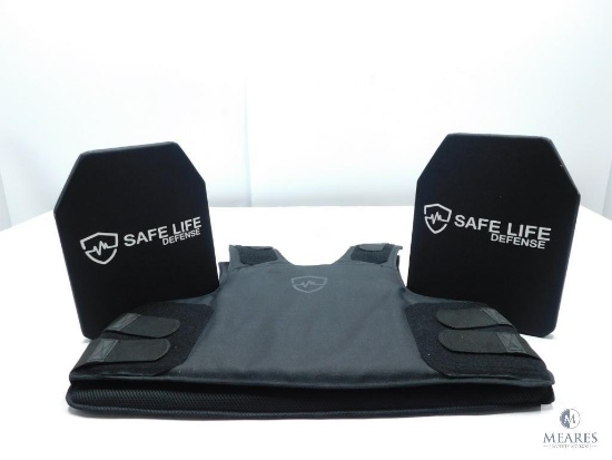 Safe Lite Defense Armored Plate Carrier with Two Rifle Level Plates