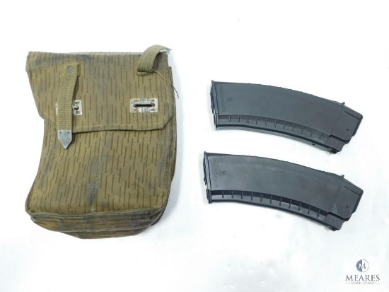 Military Magazine Pouch with Two AK-74 Magazines