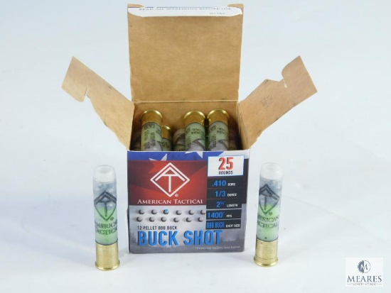 25 Rounds ATI .410 Shotgun Shells, BBB Buck Shot