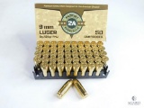 50 Rounds 9mm Luger Patriot 2A Sports, LLC 8g/124gr FMJ
