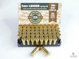 50 Rounds 9mm Luger Patriot 2A Sports, LLC 8g/124gr FMJ