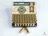 50 Rounds 9mm Luger Patriot 2A Sports, LLC 8g/124gr FMJ
