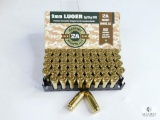 50 Rounds 9mm Luger Patriot 2A Sports, LLC 8g/124gr FMJ