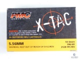 20 Rounds PMC X-Tac 5.56mm FMJ-BT, 55 Grain
