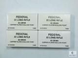 200 Rounds Federal .22 Long Rifle 36 Grain Copper Plated Hollow Point