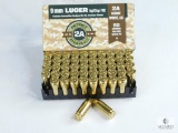 50 Rounds 9mm Luger Patriot 2A Sports, LLC 8g/124gr FMJ