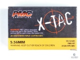 20 Rounds PMC X-Tac 5.56mm FMJ-BT, 55 Grain