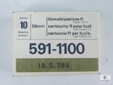 10 Rounds of 7.5mm Ammunition in Original Unopened Packaging