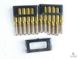 12 Rounds of WW2 Italian Carcano Rifle Clips and Ammunition