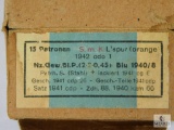 15 Rounds of Ammunition with German Headstamp