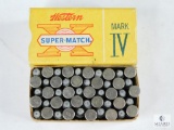 Full Box of Western Super Match X Mark IV .22 Long Rifle Pistol Match Ammunition